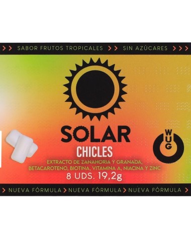 WUG SOLAR – Funktionelles Vitamin- und Zink-Kaugummi mit tropischem Fruchtgeschmack
