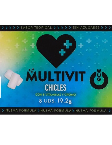 WUG MULTIVIT – Funktionelles Multivitamin-Kaugummi mit tropischem Geschmack