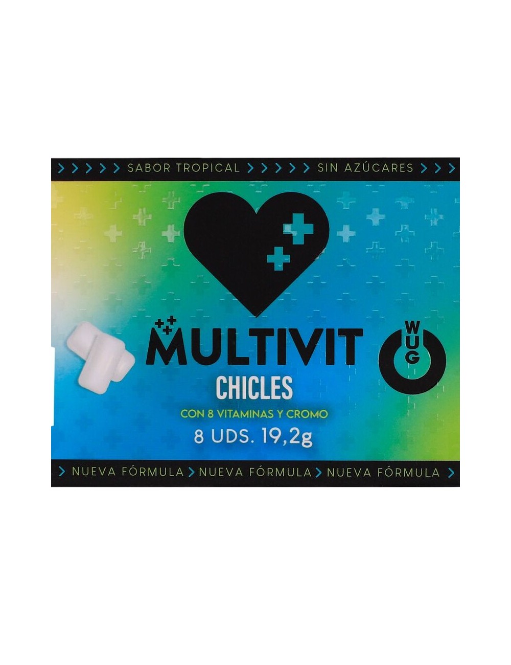 WUG MULTIVIT – Funktionelles Multivitamin-Kaugummi mit tropischem Geschmack