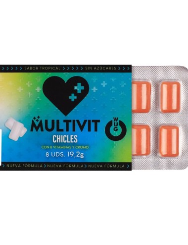 WUG MULTIVIT – Funktionelles Multivitamin-Kaugummi mit tropischem Geschmack