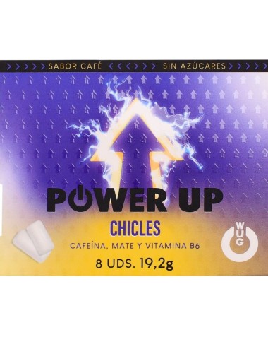 WUG POWER UP – Funktioneller Koffein- und Mate-Kaugummi mit Kaffeegeschmack
