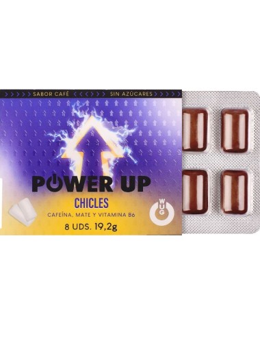WUG POWER UP – Funktioneller Koffein- und Mate-Kaugummi mit Kaffeegeschmack