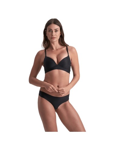BYE-BRA - PACK 2 TANGAS INVISIBLES BEIGE Y NEGRO TALLA L