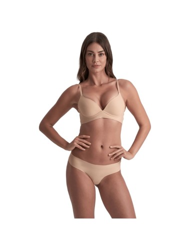 BYE-BRA - PACK 2 TANGAS INVISIBLES BEIGE Y NEGRO TALLA XL