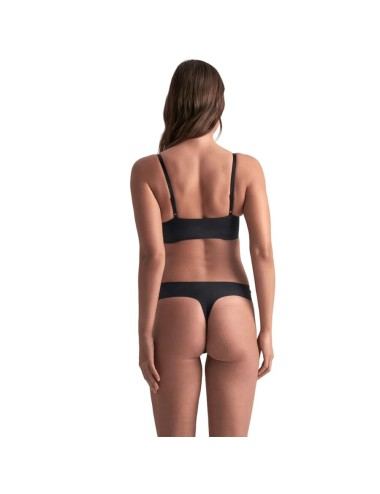 BYE-BRA - PACK 2 TANGAS INVISIBLES BEIGE Y NEGRO TALLA XL