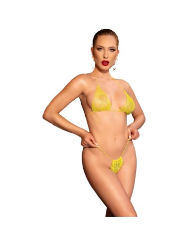 CHILIROSE - CR 4898 GELBER STRASS-BIKINI