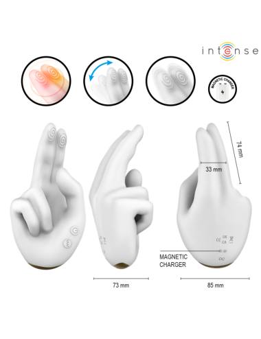 INTENSE - JIMMY HANDGEFORMTER MULTIFUNKTIONSSTIMULATOR MIT VIBRATION UND WÄRME