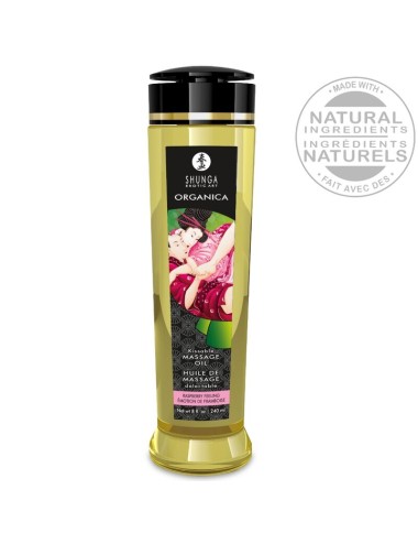 SHUNGA – BIO-MASSAGEÖL MIT HIMBEERDUFT