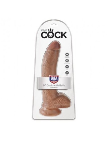 KING COCK - REALISTISCHER DILDO MIT HODEN 22,8 CM
