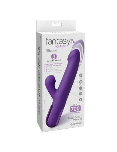 FANTASY FOR HER - SUPER SONIX THRUSTER RABBIT VIBRATOR LILA