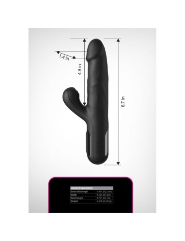 FETISH FANTASY SERIES - SONIX SILIKON-THRUSTER-HASE-VIBRATOR SCHWARZ