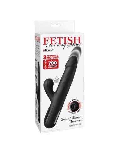 FETISH FANTASY SERIES - SONIX SILIKON-THRUSTER-HASE-VIBRATOR SCHWARZ