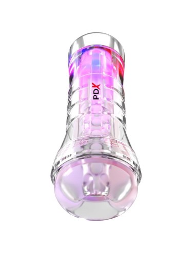 PDX ELITE - VIEWTUBE XXL LED TRANSPARENT STROKER 27