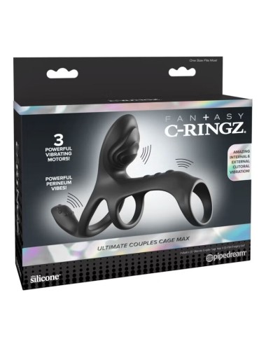 FANTASY C-RINGZ – ULTIMATIVER PAAR-CAGE-MAX-VIBRATIONS-PENISRING 19,5 CM