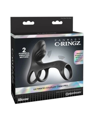 FANTASY C-RINGZ – ULTIMATIVER PAAR-CAGE-PRO-VIBRATIONS-PENISRING 19,5 CM