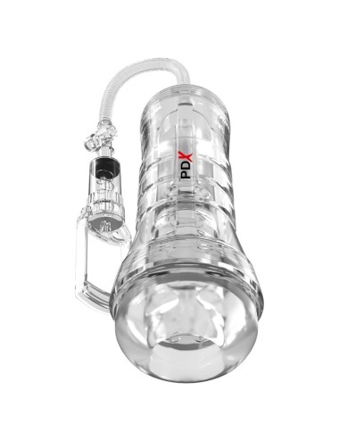 PDX ELITE - VIEWTUBE VAC XXL TRANSPARENTER STROKER MIT SAUGPUMPE 27