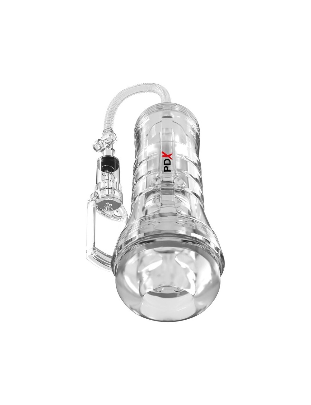 PDX ELITE - VIEWTUBE VAC XXL TRANSPARENTER STROKER MIT SAUGPUMPE 27