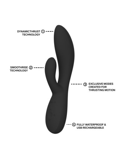 LELO - INA THRUST RABBIT STOSSVIBRATOR SCHWARZ