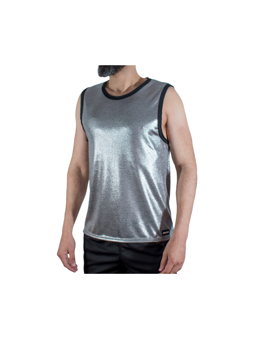 MACHO - T-SHIRT MIT FEINEM GLITZER