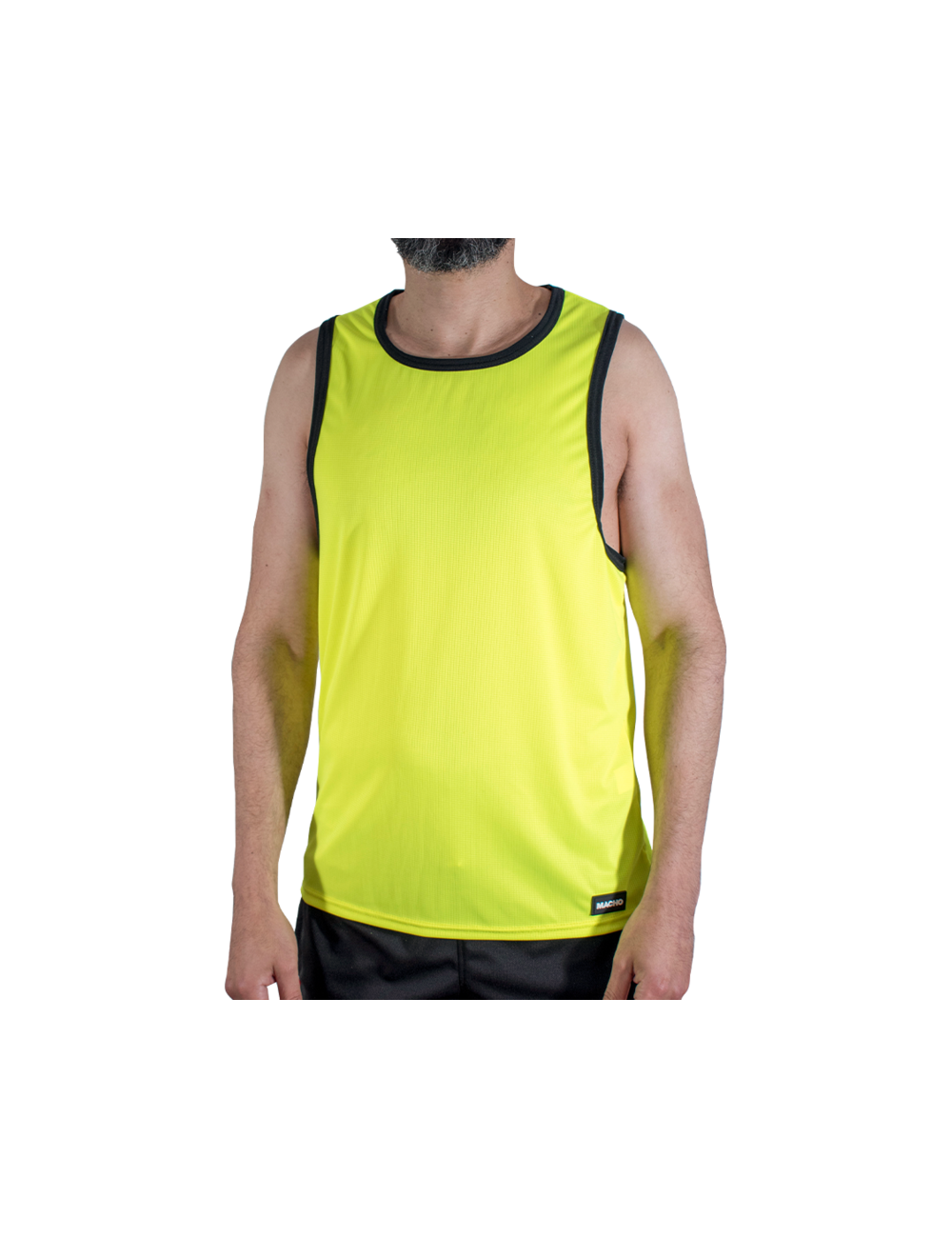 MACHO - CMV001 GELBES GYM-T-SHIRT L/XL