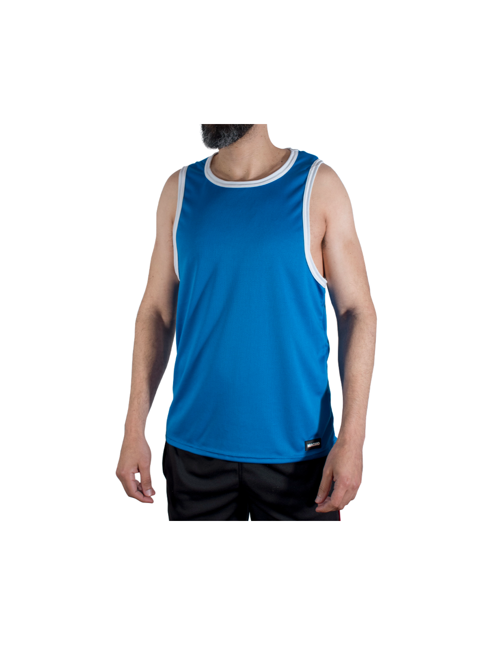 MACHO - CMV002 BLAUES SPORT-T-SHIRT L/XL