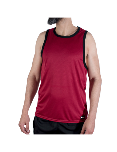 MACHO - CMV003 MAROON GYM T-SHIRT S/M