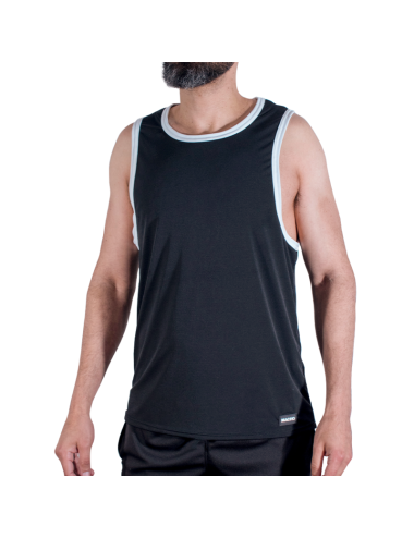 MACHO - CMV004 Schwarzes Sport-T-Shirt L/XL