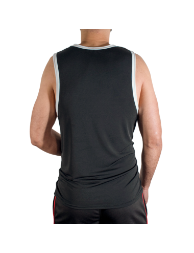 MACHO - CMV004 Schwarzes Sport-T-Shirt L/XL