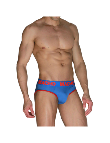 MACHO - MCH005 CLASSIC SLIP BLAU + ROT S