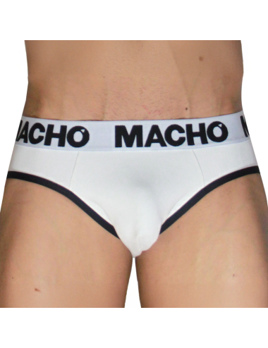 MACHO - MCH006 CLASSIC SLIP WEISS + SCHWARZ L