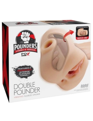 PDX PLUS – DOPPEL-POWER-VIBRATIONS-STRICKGERÄT LEICHT 20,5 CM