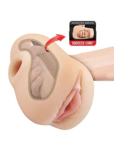 PDX PLUS – REALISTISCHER VAGINA-PUSSY-POOUNDER-SQUEEZE-STROKER 18 CM