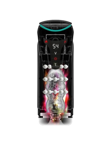 PDX ELITE - MOTO-BATOR PRO THRUSTING STROKER AUTOMATISCHER VIBRATIONS- UND WÄRME-MASTURBATOR 26,5 CM