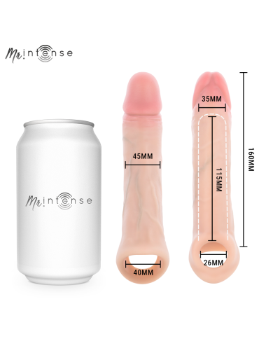 MR INTENSE - ARNOLD L ULTRA-REALISTISCHER VIBRIERENDER PENISSÄULE MIT FERNBEDIENUNG 16 CM -Ø- 4,5 CM