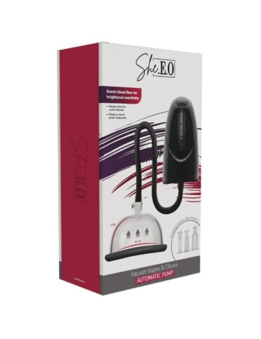 SHE.E.O - AUTOMATISCHE VAKUUMPUMPE FÜR VAGINA UND KLITORIS SCHWARZ