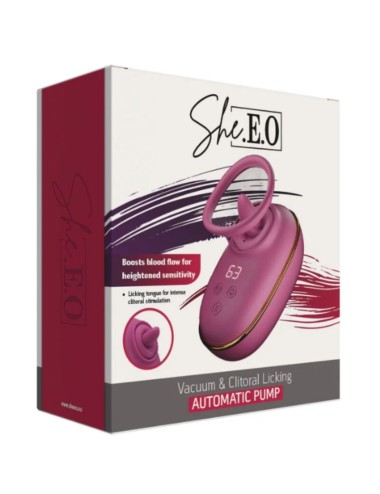 SHE.E.O - AUTOMATISCHE KLITORASSTIMULATIONSPUMPE MIT LECKEFFEKT (LILA)