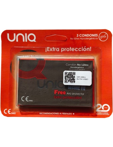 UNIQ - SECURE FIT LATEXFREIE KONDOME 3 EINHEITEN