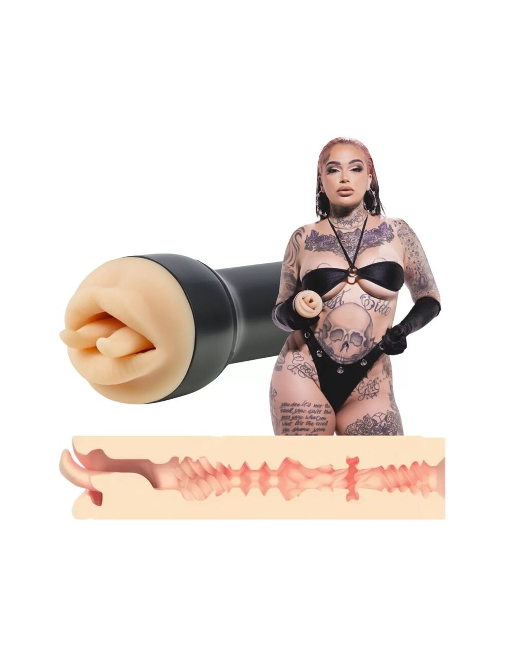 KIROO - RAVEN MOUTH REALISTISCHER VIPERINEN-MASTURBATOR