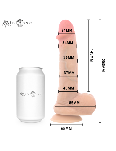 MR INTENSE - DANNY ULTRA-REALISTISCHER SPRITZER-PENIS MIT HODEN 20,5 CM -Ø- 4 CM
