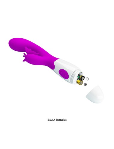PRETTY LOVE - BUTTERFLY KISS 30-FUNKTIONEN-HASENVIBRATOR LILA