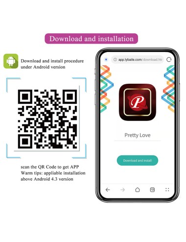 PRETTY LOVE - KLAY STOSS-EI-VIBRATOR, APP-STEUERUNG, LILA