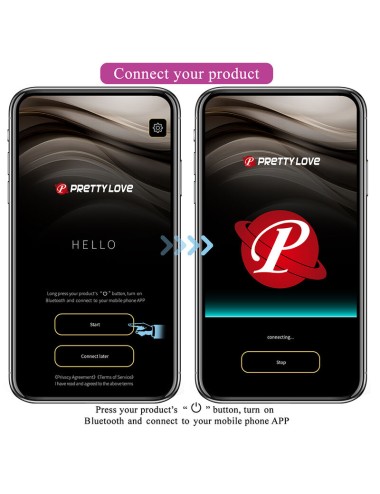 PRETTY LOVE - KLAY STOSS-EI-VIBRATOR, APP-STEUERUNG, LILA