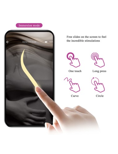 PRETTY LOVE - KLAY STOSS-EI-VIBRATOR, APP-STEUERUNG, LILA
