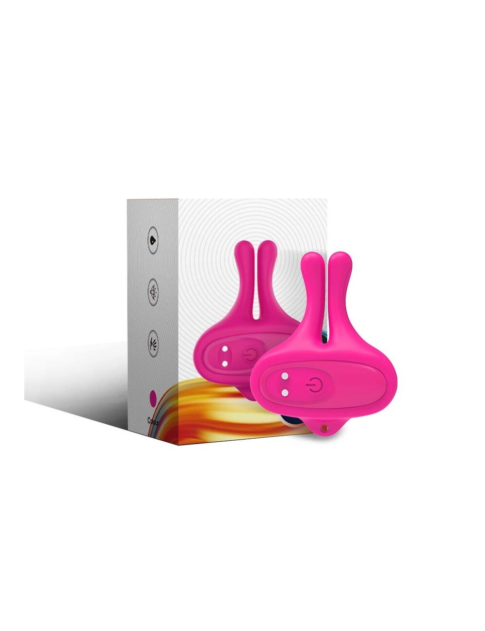 ARMONY - KANINCHENFORM VIBRATION MAGNETISCHE NIPPELKLEMMEN ROSA