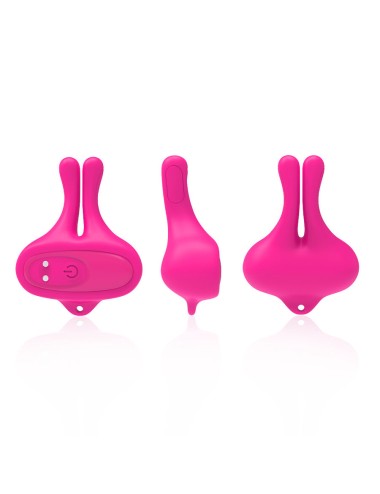 ARMONY - KANINCHENFORM VIBRATION MAGNETISCHE NIPPELKLEMMEN ROSA