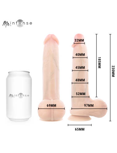 MR INTENSE - BRUCE L DILDO SILICONA 23 CM -Ø- 5.2 CM