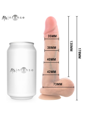 MR INTENSE – GARY S ULTRAREALISTISCHER SILIKON-PENIS MIT HODEN 17,8 CM – Ø – 4,2 CM