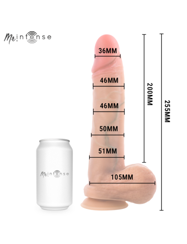 MR INTENSE - GARY XL ULTRA-REALISTISCHER SILIKON-PENIS MIT HODEN 25,5 CM -Ø- 5,1 CM