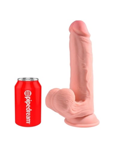 KING COCK PLUS - REALISTISCHER DILDO MIT DREIFACHDICHTE UND SCHWINGENDEN HODEN