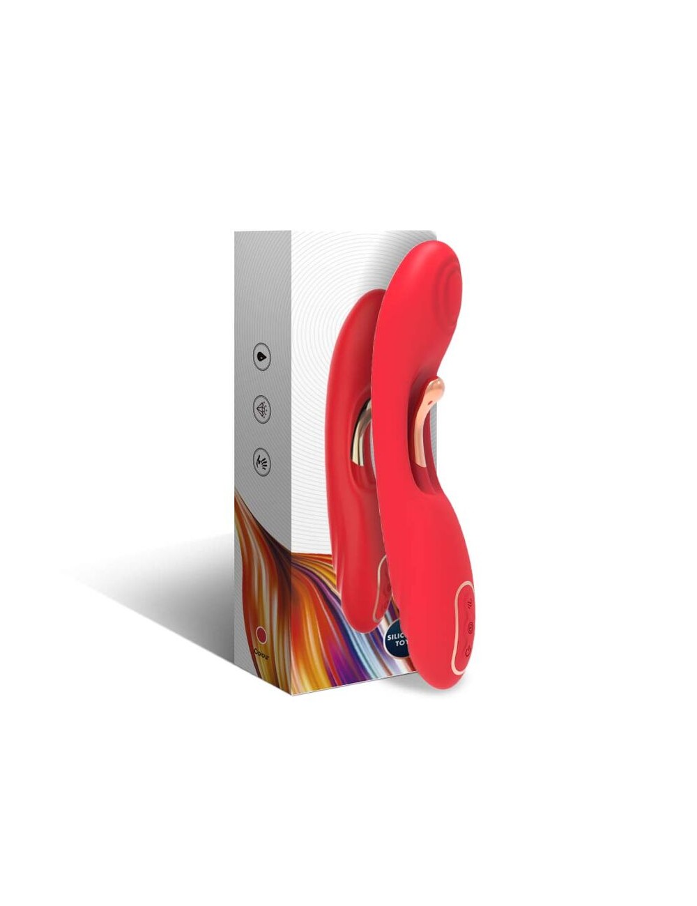 ARMONY - VIBRATOR MIT OSZILLIERENDER ZUNGE ROT